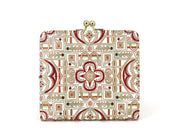 Miyabi (Red) Square GAMAGUCHI Clasp Purse