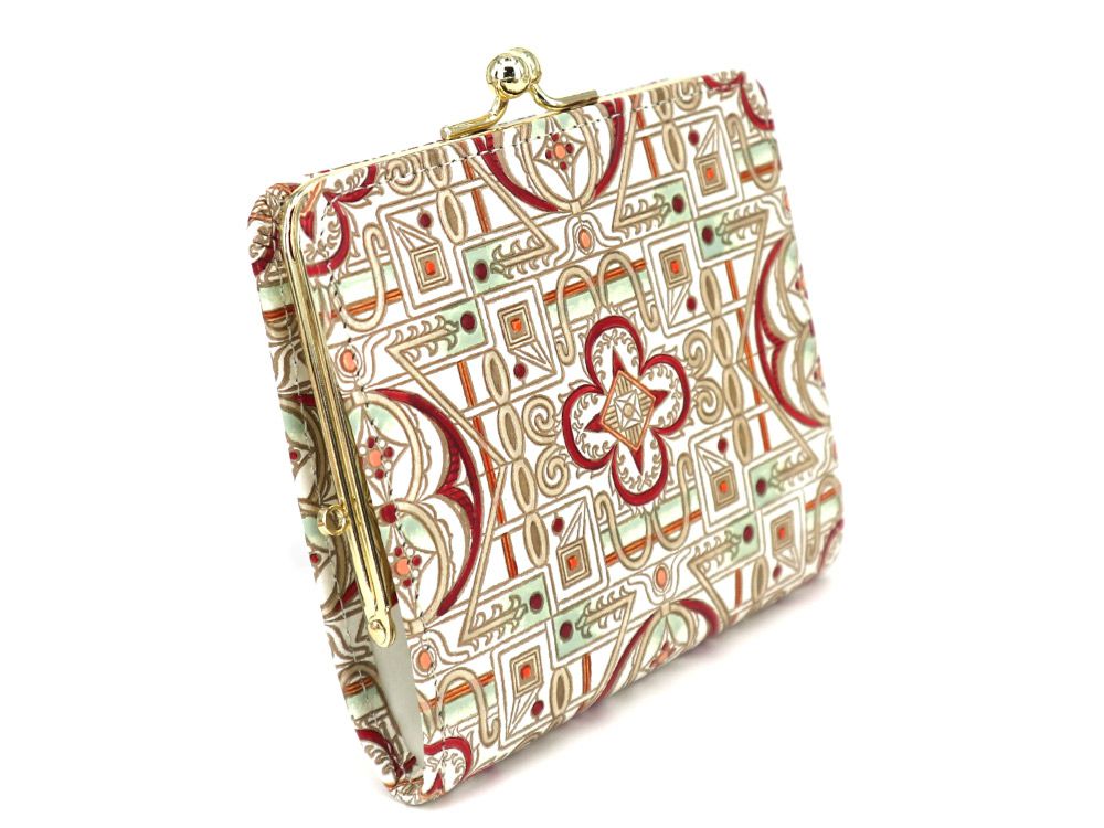 Miyabi (Red) Square GAMAGUCHI Clasp Purse