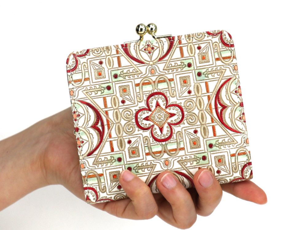 Miyabi (Red) Square GAMAGUCHI Clasp Purse
