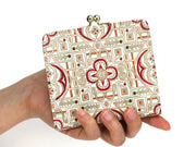 Miyabi (Red) Square GAMAGUCHI Clasp Purse