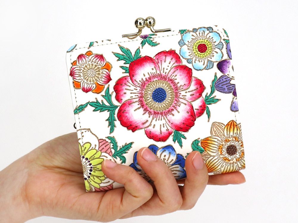 Anemone Square GAMAGUCHI Clasp Purse