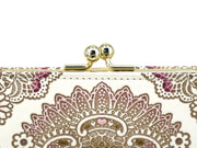 Antique Lace (Pink)  Square GAMAGUCHI Clasp Purse