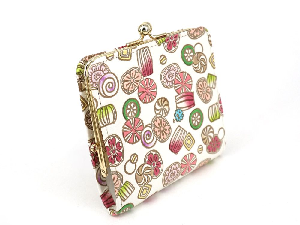 AME - Japanese Candy (Pink - Limited Ed.) Square GAMAGUCHI Clasp Purse
