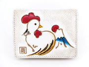 Chinese Zodiac: Rooster Square Coin Purse