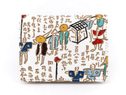Daimyo Procession with Kanji Square Coin Purse