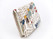 Daimyo Procession with Kanji Square Coin Purse