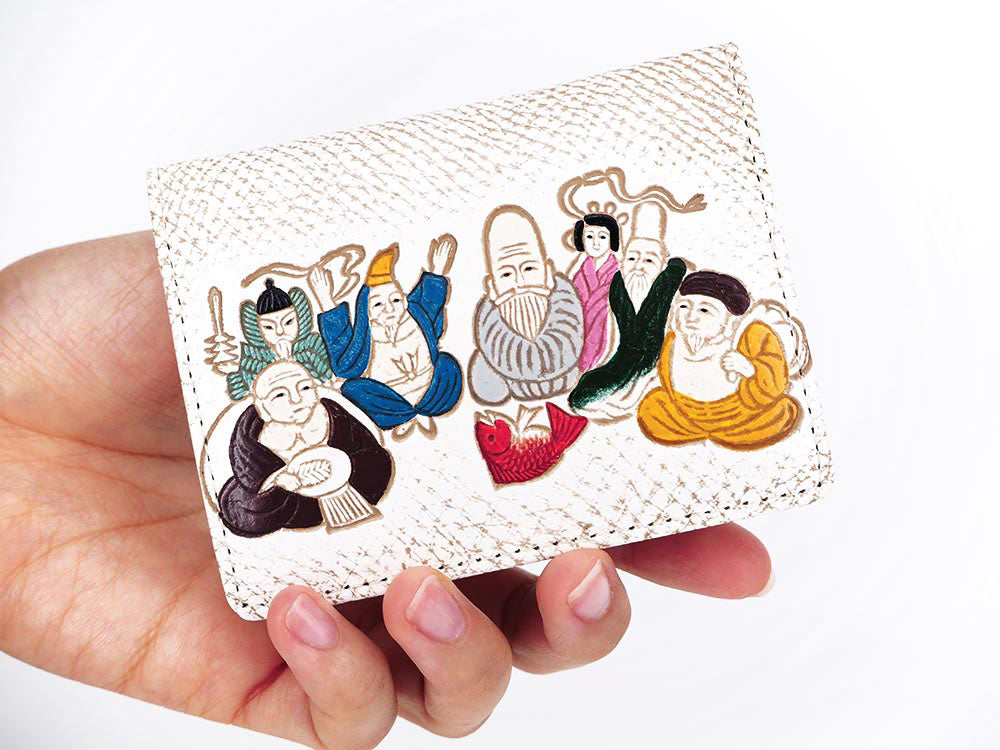 SHICHIFUKUJIN - Seven Lucky Gods Square Coin Purse