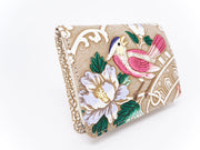 Pink Parrot Square Coin Purse