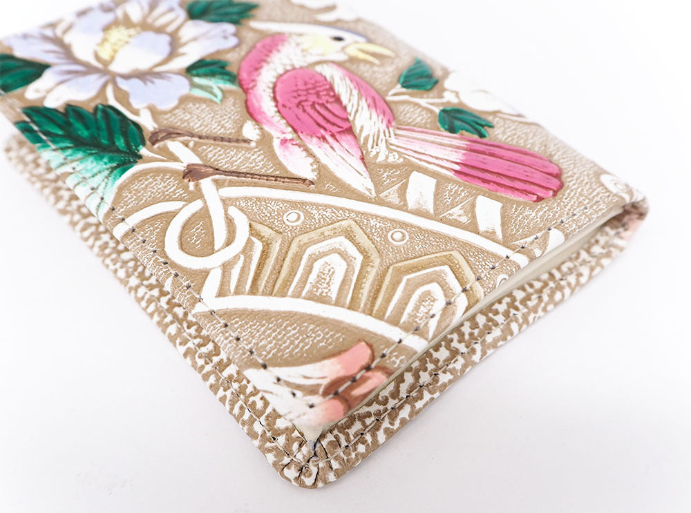 Pink Parrot Square Coin Purse