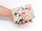 Pink Parrot Square Coin Purse