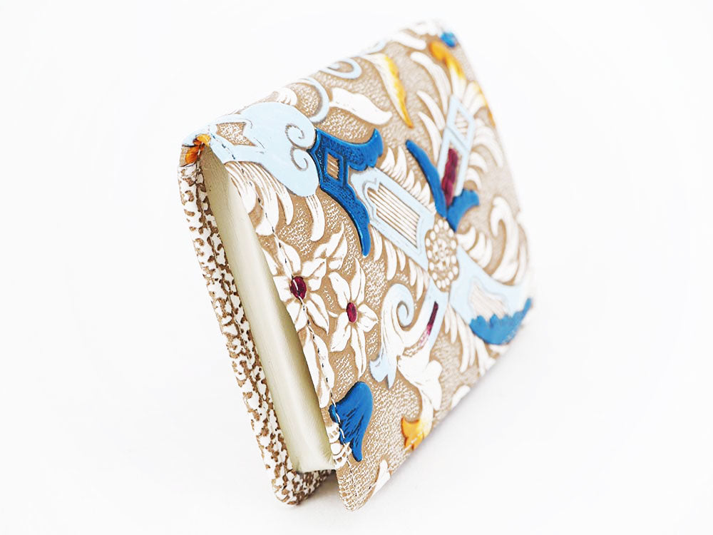 Arabesque (Blue) Square Coin Purse