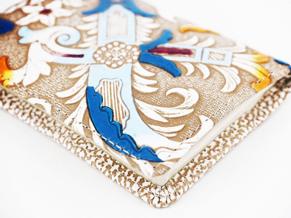 Arabesque (Blue) Square Coin Purse