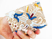 Arabesque (Blue) Square Coin Purse