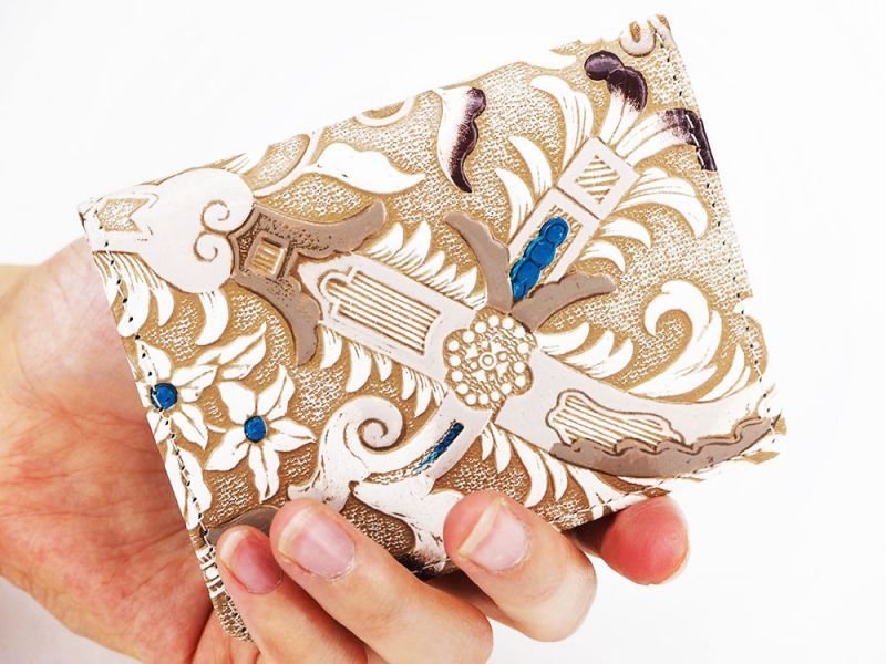 Arabesque (Brown) Square Coin Purse