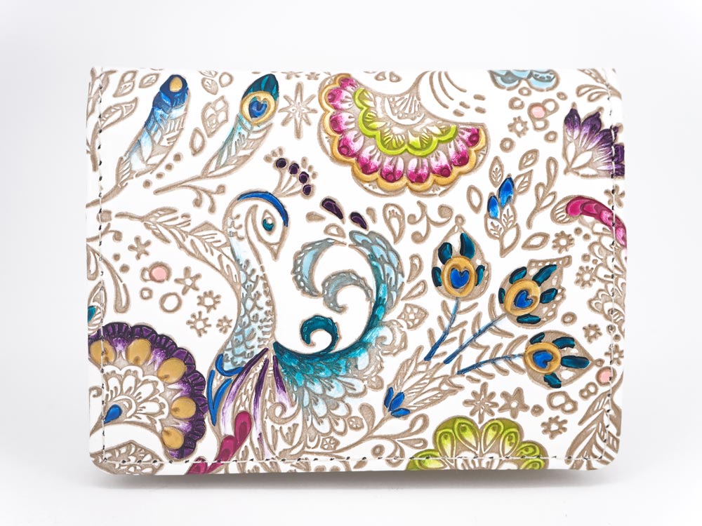 Peacock Square Coin Purse
