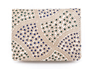 CHIRIMEN Fabric (Green) Square Coin Purse