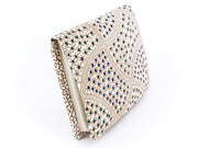 CHIRIMEN Fabric (Green) Square Coin Purse