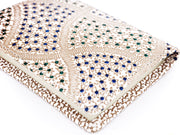 CHIRIMEN Fabric (Green) Square Coin Purse