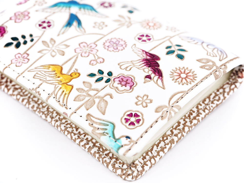 Birds and Cherry Blossoms Square Coin Purse