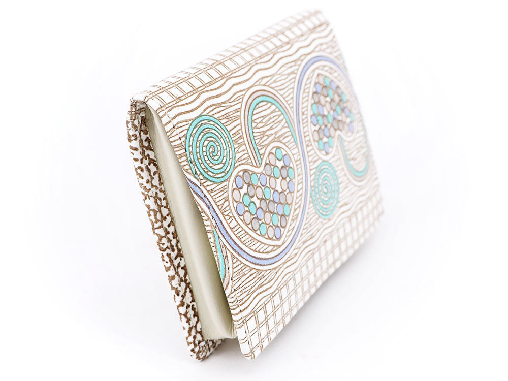 Silver Hearts (Mint Green) Square Coin Purse