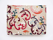 RANGIKU - Firework Chrysanthemums (Wine&Pink) Square Coin Purse