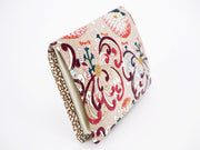 RANGIKU - Firework Chrysanthemums (Wine&Pink) Square Coin Purse