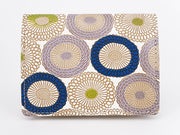 Umbrella Chrysanthemums (Shimmering Blue) Square Coin Purse