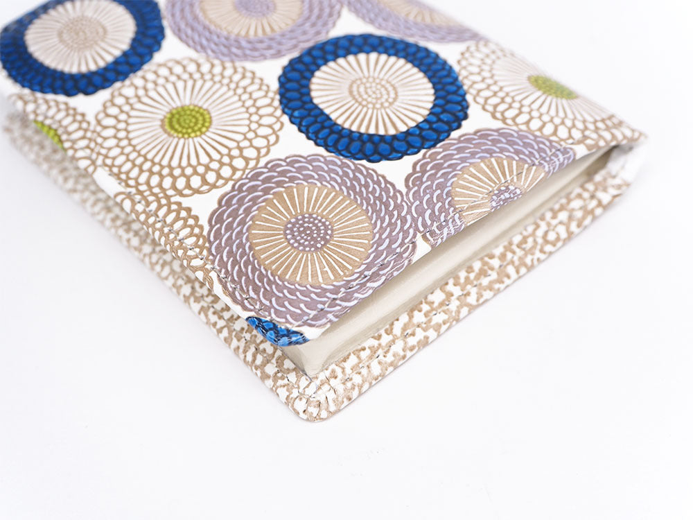 Umbrella Chrysanthemums (Shimmering Blue) Square Coin Purse