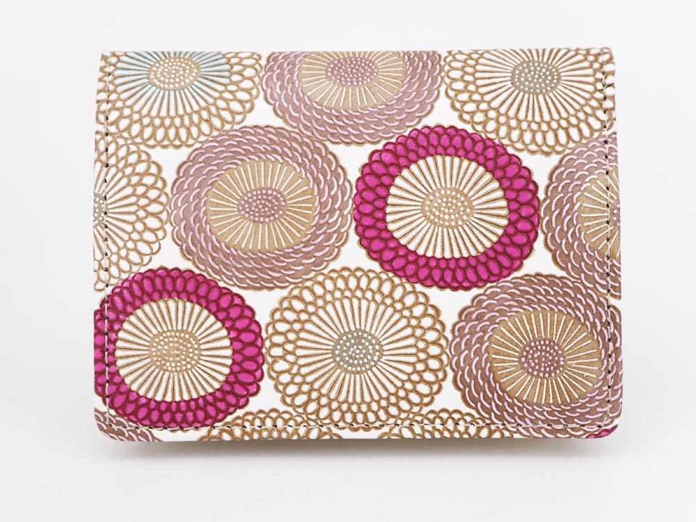 Umbrella Chrysanthemums (Peach Blossom) Square Coin Purse