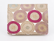 Umbrella Chrysanthemums (Peach Blossom) Square Coin Purse