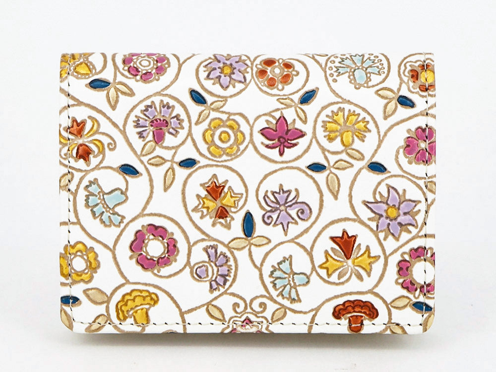 KINKARAKOBANA - Small Golden Flowers Square Coin Purse
