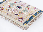 Golden Tapestry Square Coin Purse