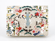 Facing Cranes Square Coin Purse