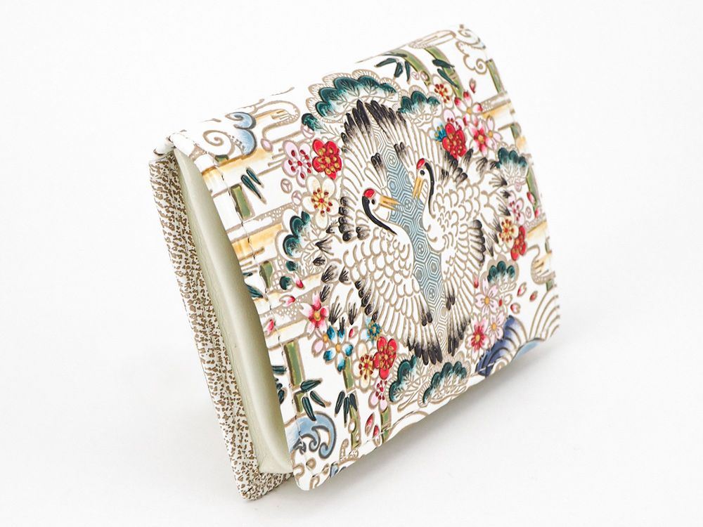Facing Cranes Square Coin Purse