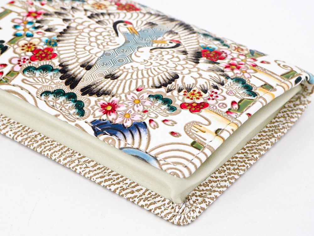 Facing Cranes Square Coin Purse
