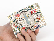 Facing Cranes Square Coin Purse