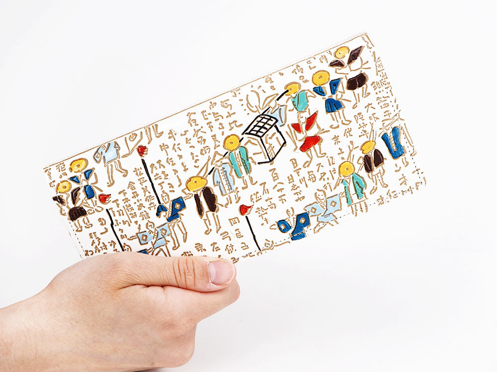Daimyo Procession with Kanji Long Wallet