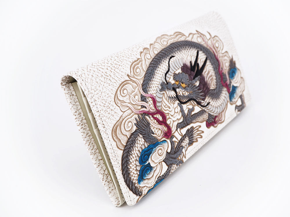 Dragon God (Gray) Long Wallet