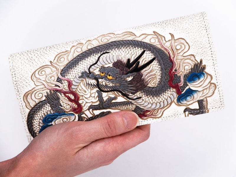 Dragon God (Gray) Long Wallet