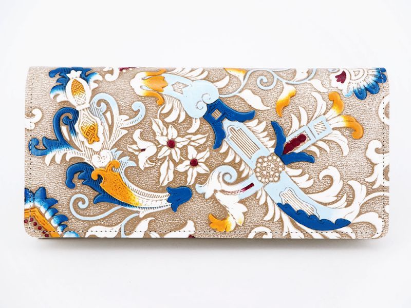 Arabesque (Blue) Long Wallet