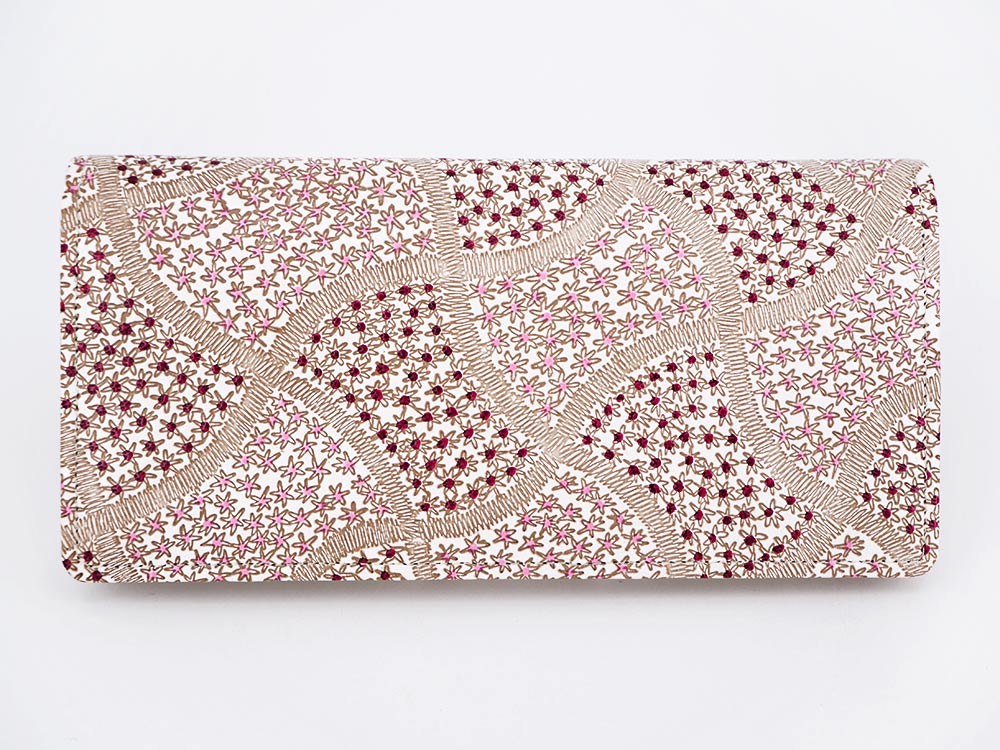CHIRIMEN Fabric (Pink) Long Wallet
