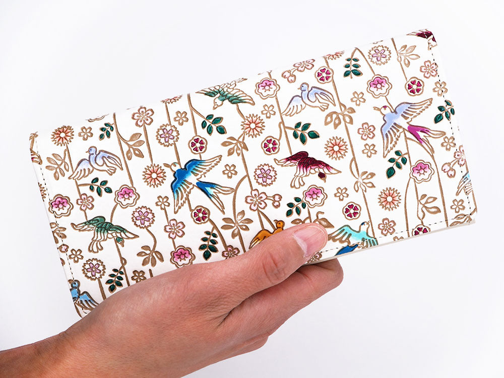 Birds and Cherry Blossoms Long Wallet