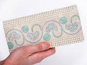 Silver Hearts (Mint Green) Long Wallet