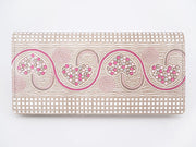 Silver Hearts (Mocha Pink) Long Wallet