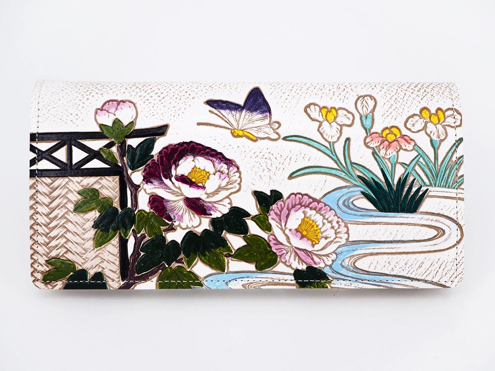 Japanese Peonies Long Wallet