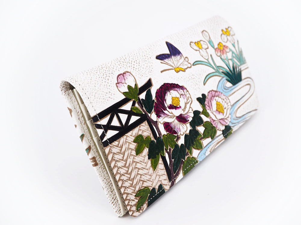 Japanese Peonies Long Wallet