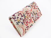 RANGIKU - Firework Chrysanthemums (Wine&Pink) Long Wallet