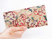 RANGIKU - Firework Chrysanthemums (Wine&Pink) Long Wallet
