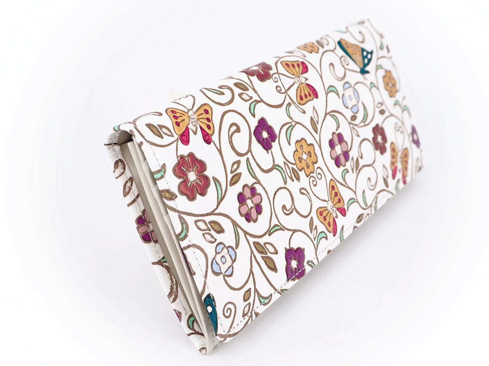 KINKARAOOBANA - Golden Flowers and Butterflies Long Wallet