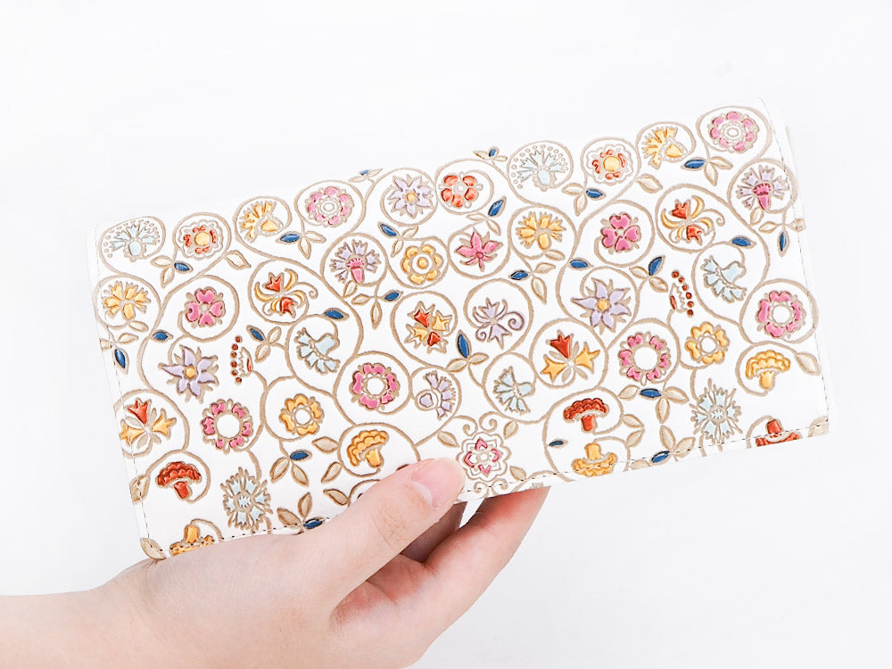 KINKARAKOBANA - Small Golden Flowers Long Wallet